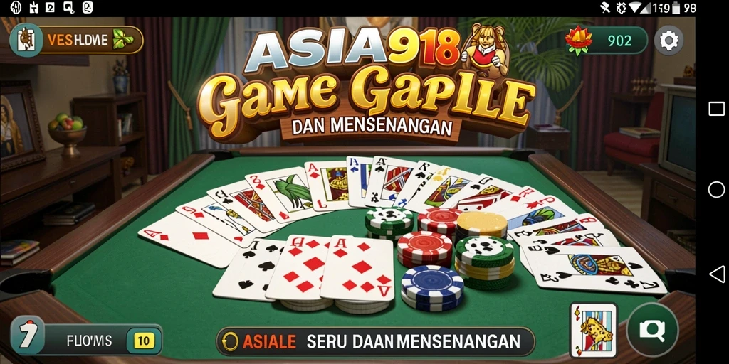 Gameplay seru ASIA918 dalam permainan Gaple yang menantang.