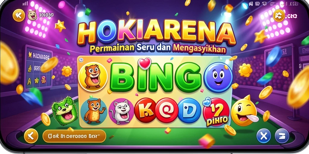 Tampilan gameplay HOKIARENA yang seru saat bermain Bingo.