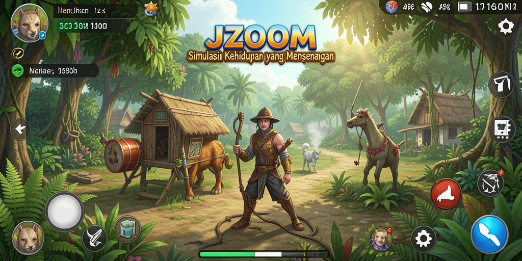 Tampilan gameplay J200M yang menarik dan interaktif.