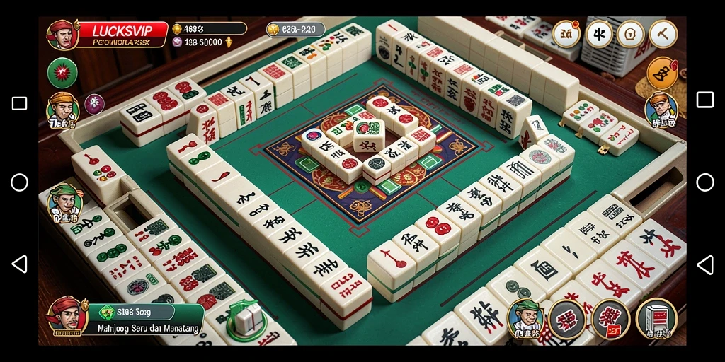 Tampilan menarik dari gameplay Mahjong di LUCKSVIP.