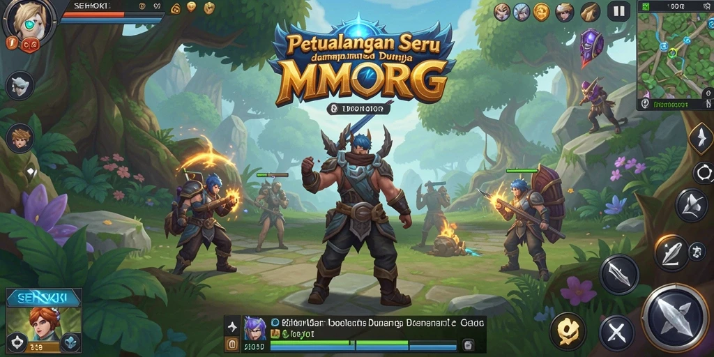 Tangkapan layar gameplay SEHOKI yang menampilkan aksi epik dalam dunia MMORPG.