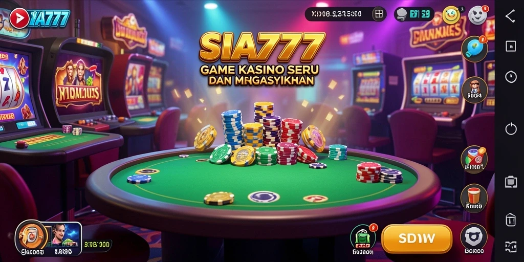 Tampilan gameplay kasino yang mendebarkan dan grafis yang memukau.