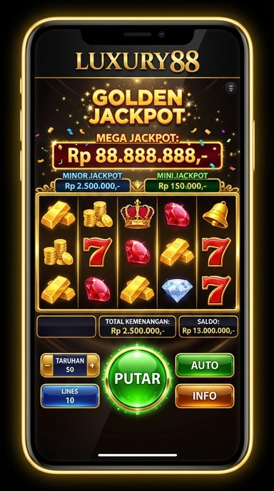 Tampilan antarmuka luxury88 yang sederhana dan mudah dinavigasi.